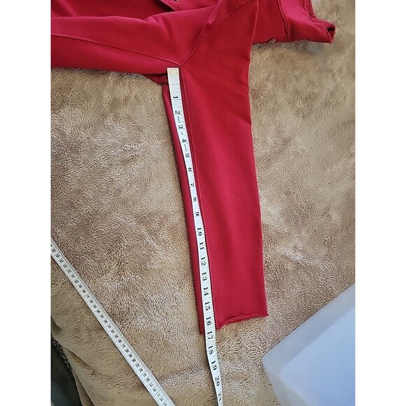 White Lotus Jersey‎ Stretch Blazer Rolled Hem Pockets Wood Metal Buttons Small - Picture 10 of 14